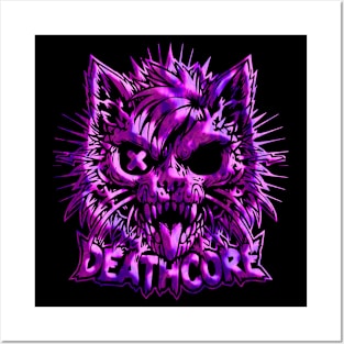 Deathcore Cat | Hardcore Cat | Skater Cat | Drippy Cat Posters and Art